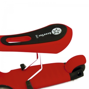 Детский трехколесный самокат SCOOTER RIDER 3 в 1 для малышей с сиденьем и светящимися колесами красый